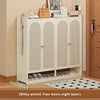 Modern Tall Standing Shoe Rack for Dormitories Apartments Space-Saving Multi-Layer Shoe Cabinet Dustproof Feature for Entryway