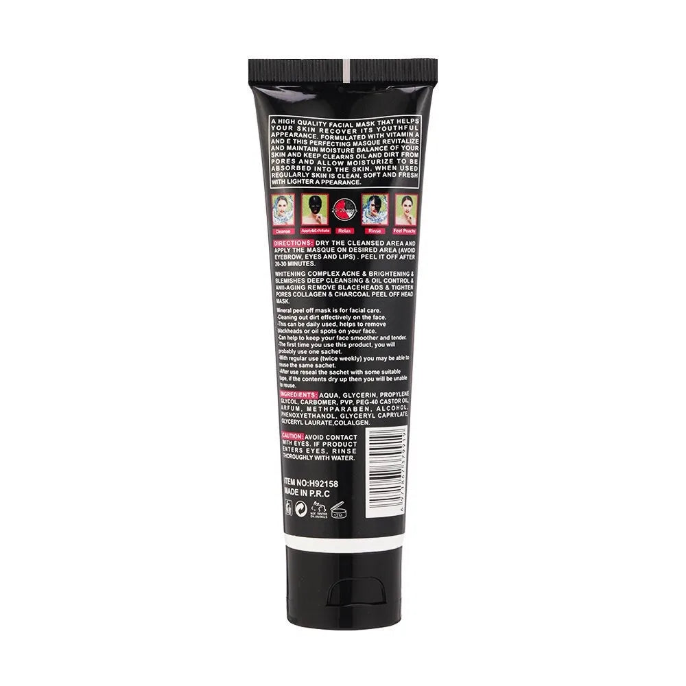 Black Mask Collagen  Blackhead Acne Cleansing Pore Minimizing Moisturizing Peel Off Facial Mask Hydrating Tear Mask Nasal Strip