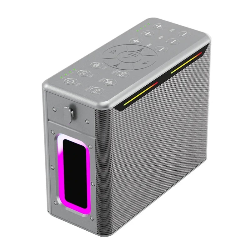 Professional Karaoke Bluetooth Speaker with Microphone Powerful Portable PA System with Subwoofer for Outdoor Party and Home Use