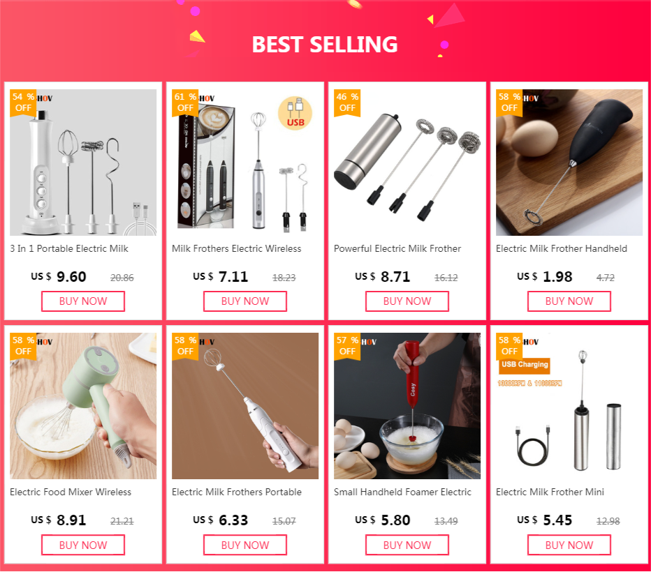 Wireless Electric Blender Milk Foamer Coffee Whisk Mixer Egg Beater Mini Frother Handle Stirrer Cappuccino Maker Cooking Tools