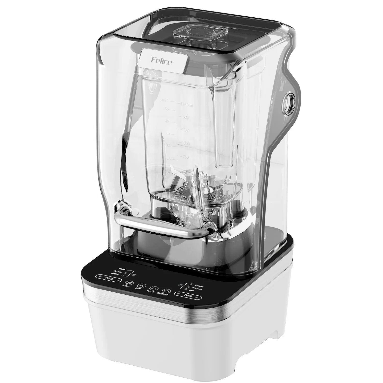 NEW Professional Commercial Blender with Sound Enclosure Strongest Commercial-Grade Power Self-Cleaning Pre-programmed Cycle