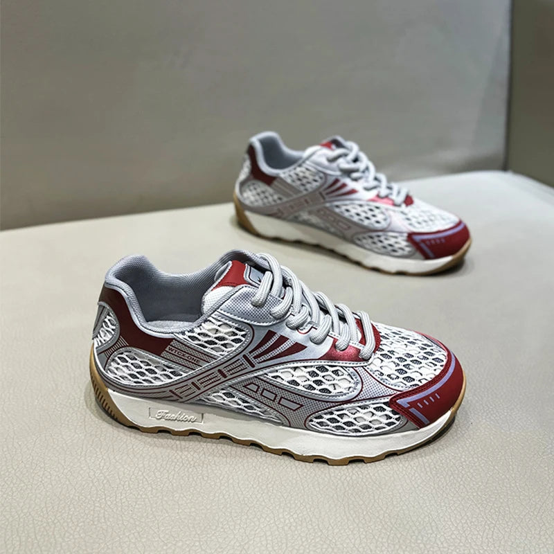 Trendy Men's Casual Shoes for Spring Breathable and Soft Soled with Lace-Up Closure Personalized Design
