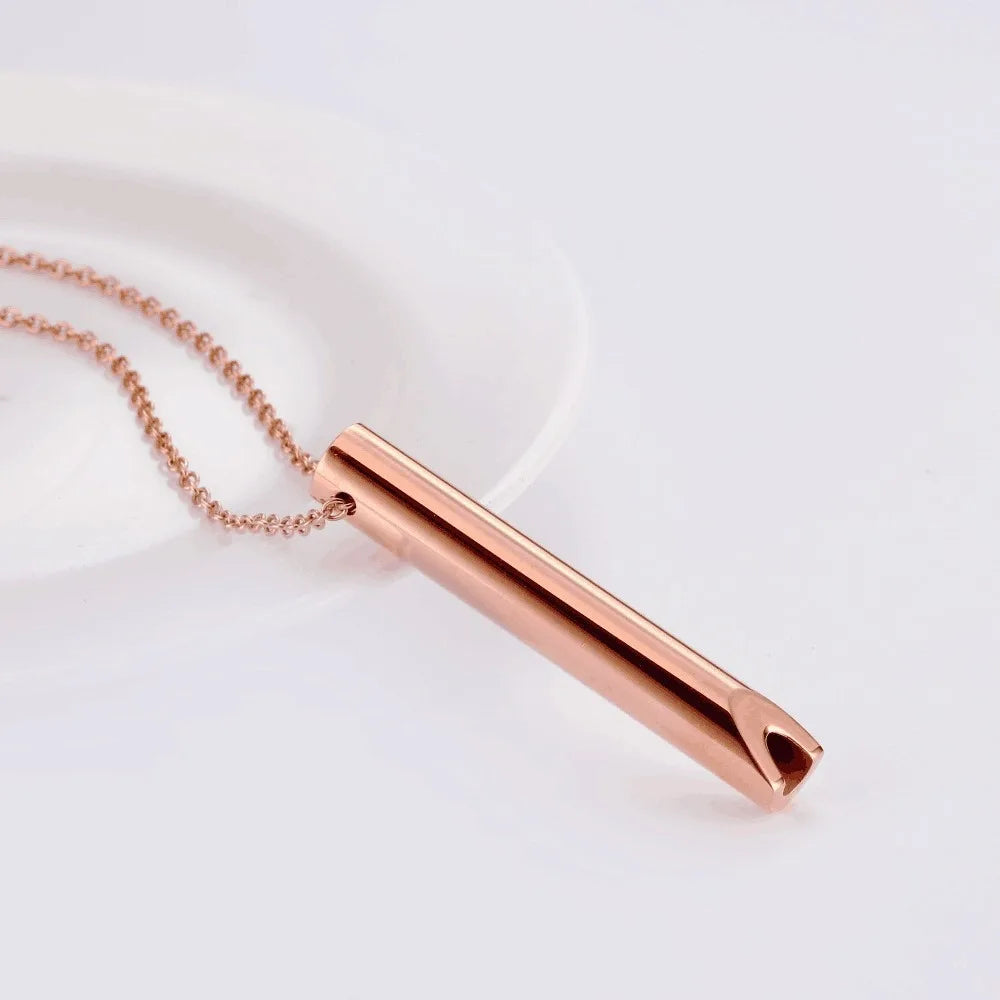 Anti-Anxiety Jewelry Breathing Necklace for Breathwork Anxiety Breathing Tool Stress Relief Anxiety Necklace for Women Men Baby