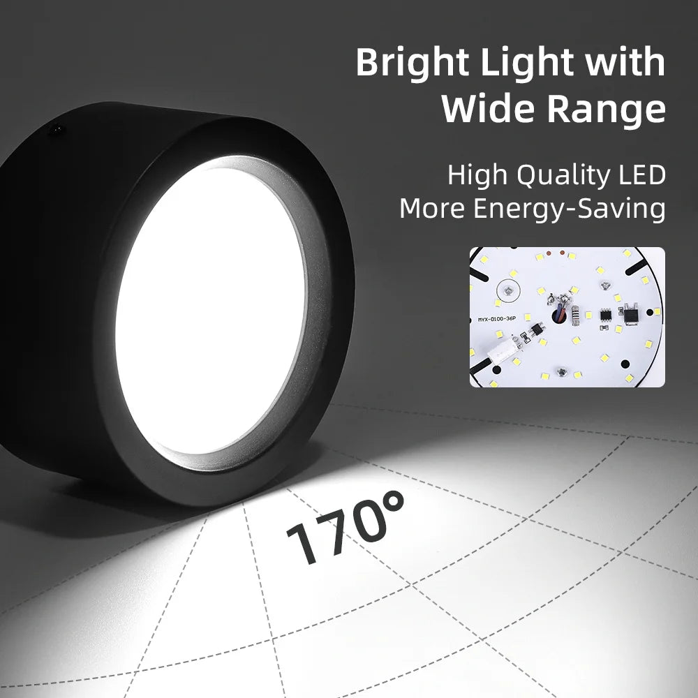 For Home Shop Hotel Commercial Adjustable Light Color Surface Mounted Ceiling Led Downlight,Led Down Light,Downlights