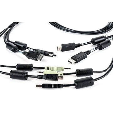 UD2 Vertiv Avocent 2.4G Keyboard Mouse Set Dual DisplayPort Audio Cable 6 Ft. for Vertiv Avocent SV SC Series Switches for