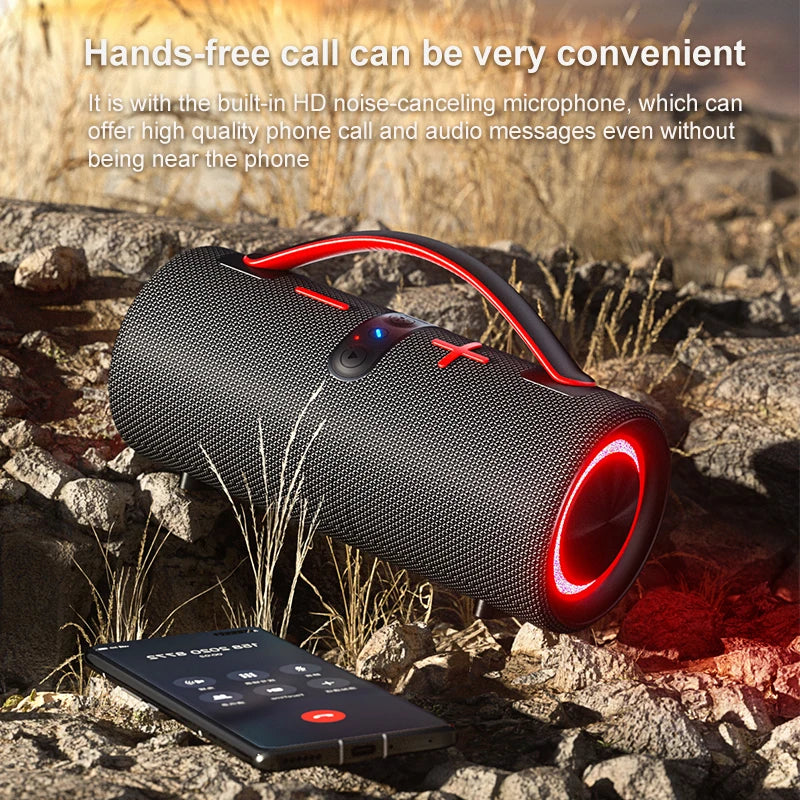 Outdoor Portable Mini Wireless for Bluetooth Speakers New Private Design RGB Effect Noise Cancelling Mic Waterproof Computer