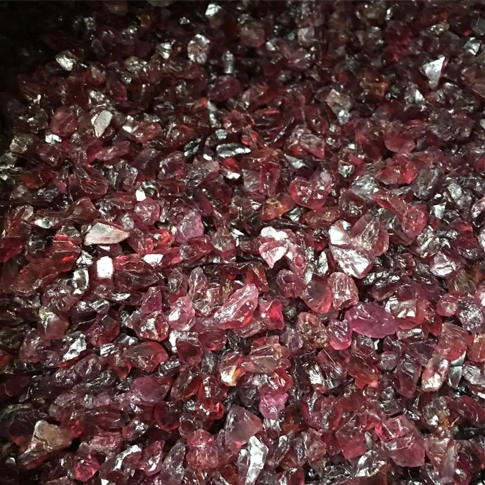 gemstones natural garnet tumbled stones gemstone rough mineral crystals garden aquarium decoration