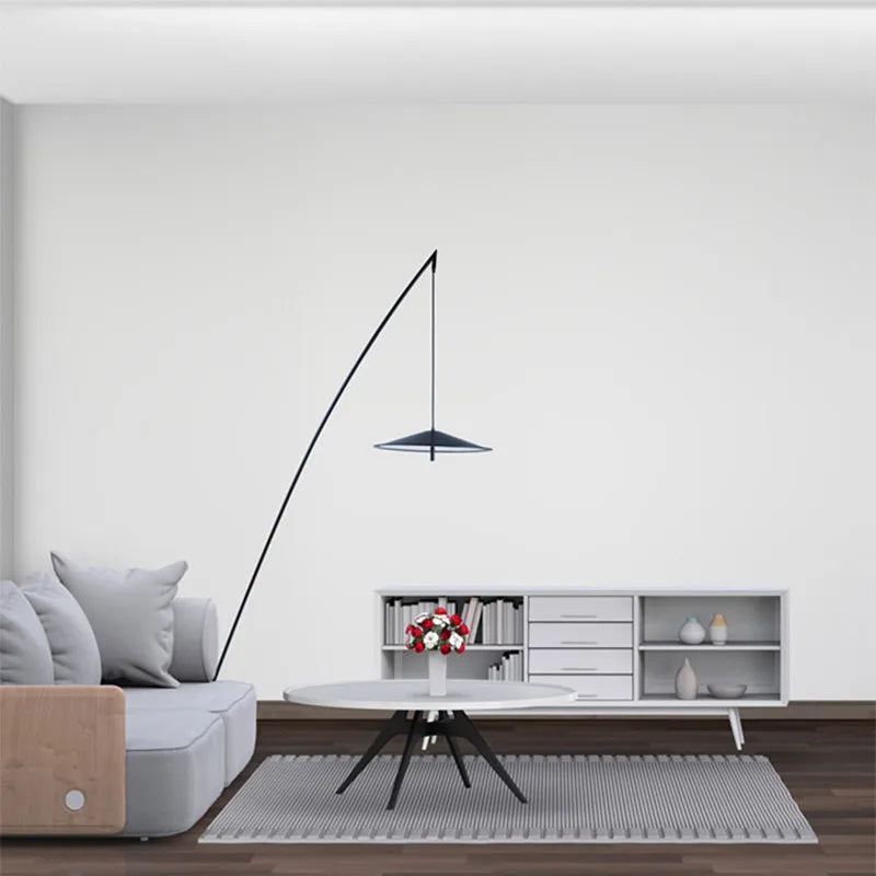 Post Modern Contracted Living Room Bedroom Sofa Beside Tumbler Fishing Floor Lamp