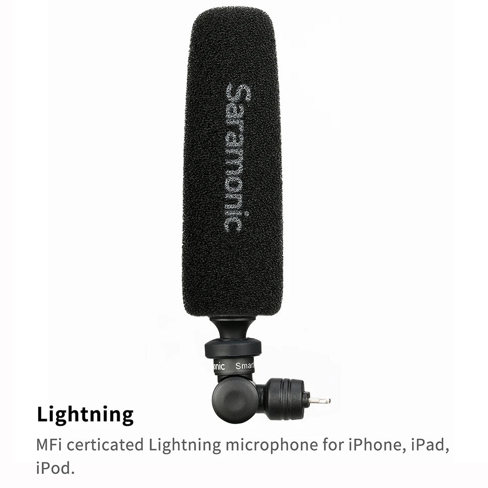 Saramonic SmartMic5 Mini Condenser Plug and Play Microphone for iPhone Android PC Computer DSLR Cameras Streaming YouTube Vlog