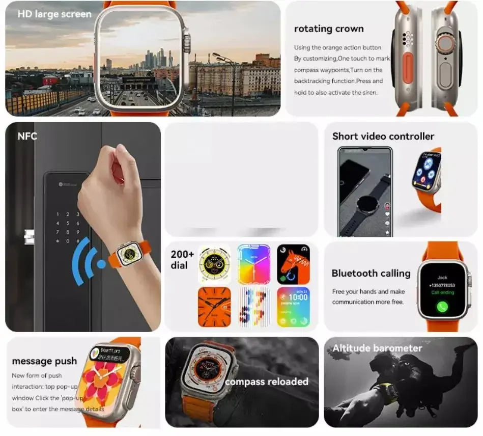 Fashion S10 Smart Watch Sport Waterproof Wearable Devices Reloj Inteligente 46mm Series10 Watch for S10 Smart Watch