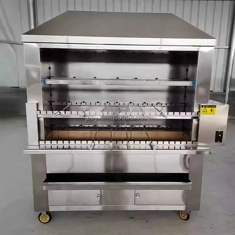 Large Charcoal Middle East Doner Kebab Equipment/Brazilian Electrical Heating Shawarma Grill Machine/Gas Brazil Barbecue Oven