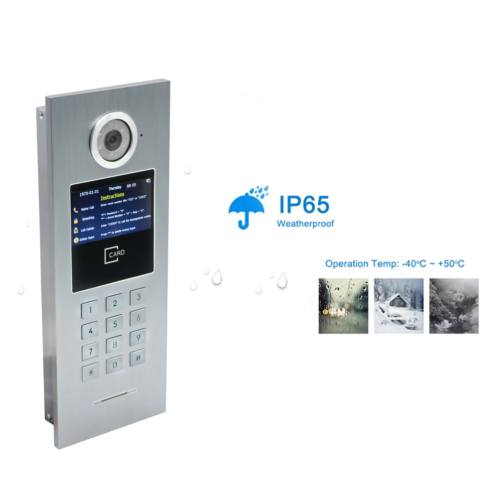 Video Intercom System for Multi Apartment Building Intercom System Tuya Smart Video Door Phone Doorbell