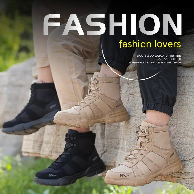 Diansen 211 Men's 48 Plus Size Anti-Puncture Security Boots & Work Safety Sneakers with Steel Toe Non-Slip