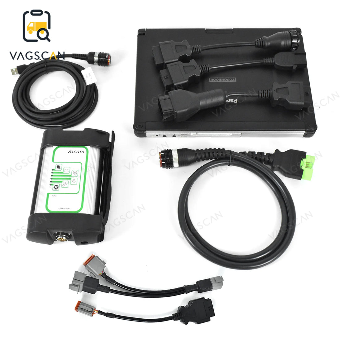 For Renault/UD/Mack/V Olvo Truck Diagnosis for Vocom Vodia 5 88890300 Tech Construction Excavator +CFC2 Laptop Diagnostic