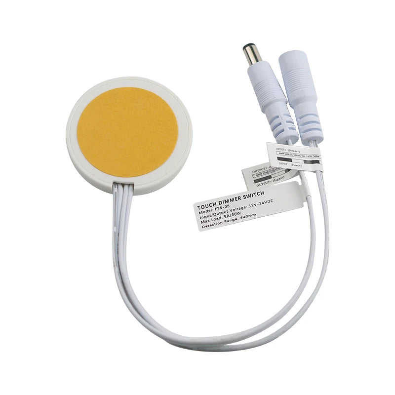 Can Penetrate 40mm Wooden Panel Sensor Switch LED Touch Sensor 12V 24V 60W Touch Switch, Suitable for Hidden Installation