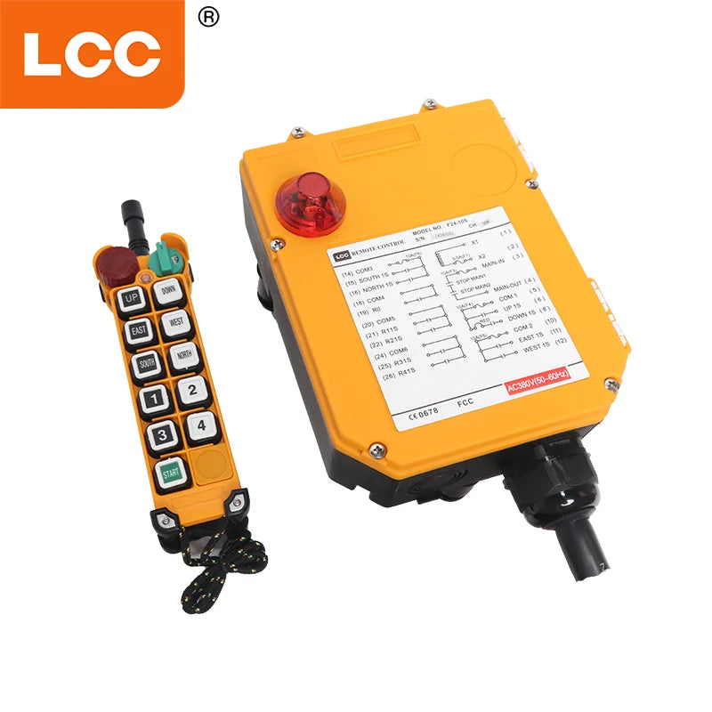 LCC F24-10S Electric Mini Winch Crane Radio Wireless Remote Control Switch