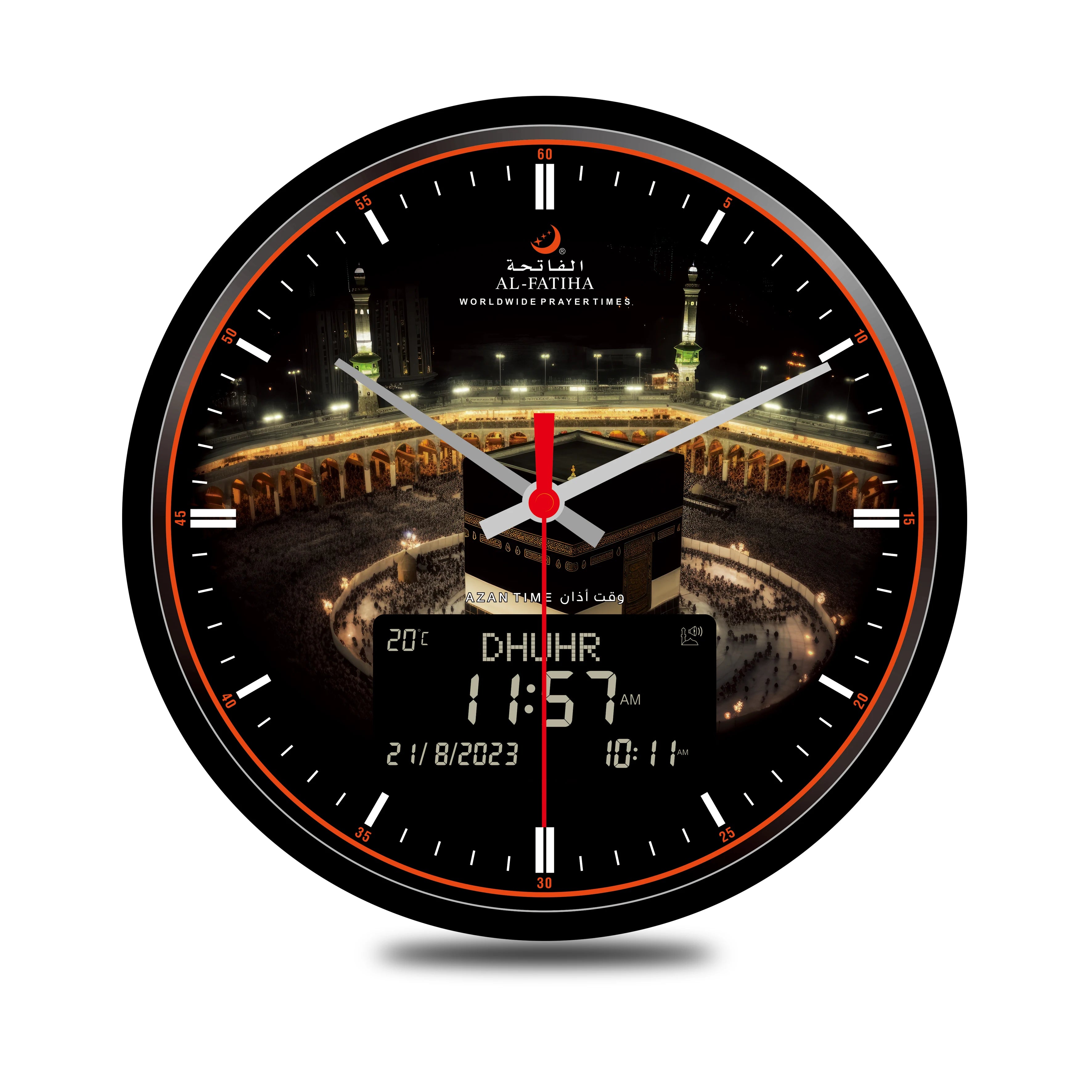Digital Time Clock Mosque Prayer Wall Desktop Big Azan Ramadan Gifts Azan Clock
