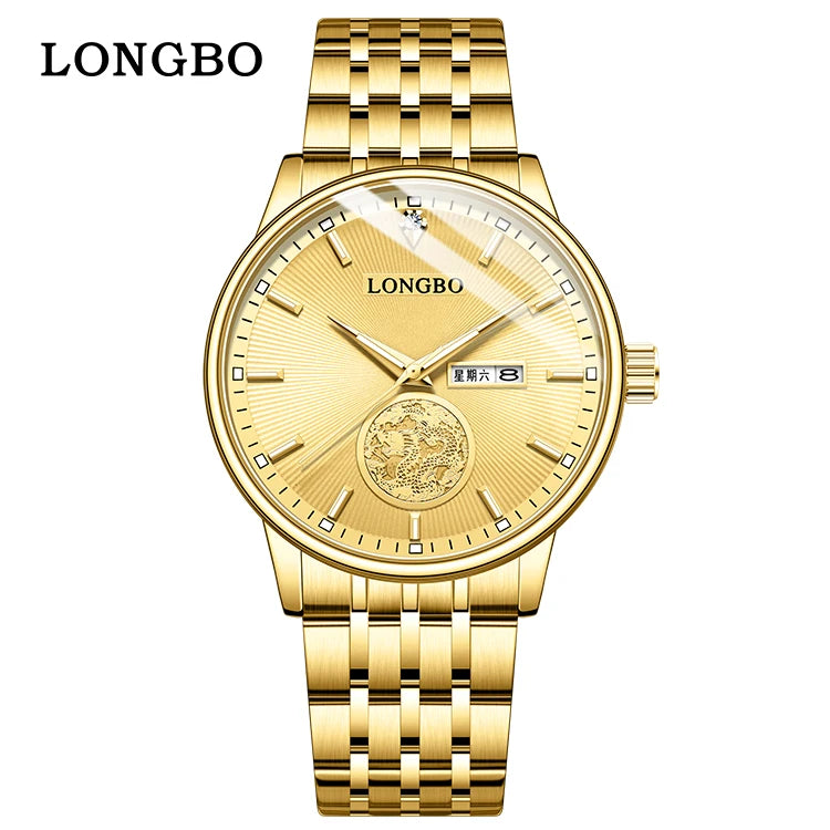 Wholesale Made in Prc Men Sport Watch Design Wholesale Waterproof Diamond Quartz Luxury Gold Watch Calendar Dial Display Minim