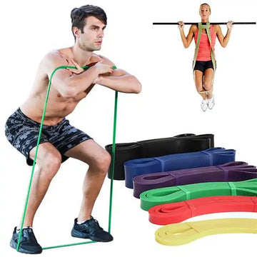 Amyup Set of 5 Resistance Exercise Bands Pull-up Assistance Bands for Stretch Fitness & Power Lift Free Weights