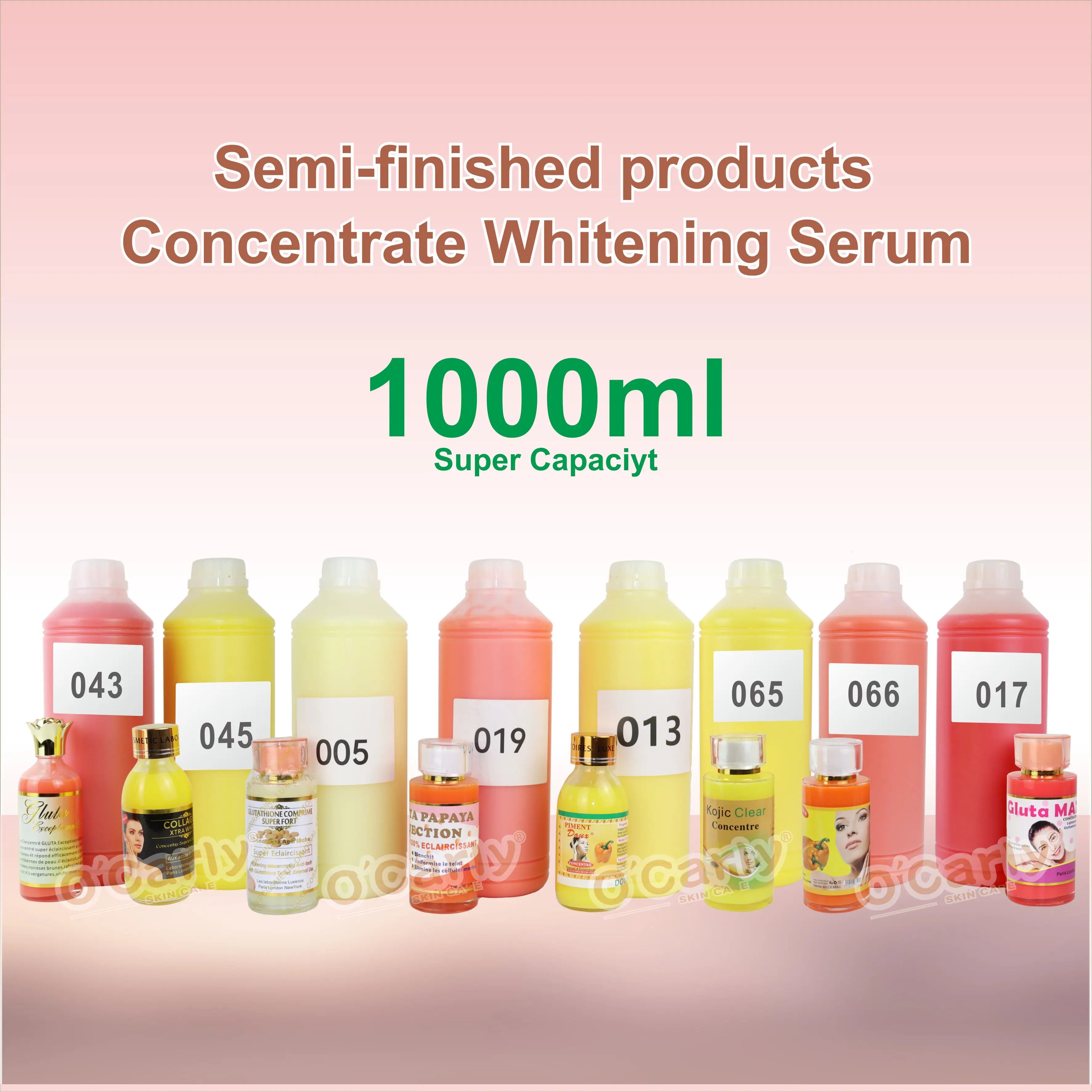 1 Litre Organic Kojic Acid and Collagen Serum Glycerin-Based Face Whitening and Anti-Aging Pore Minimizer for Dark Skin