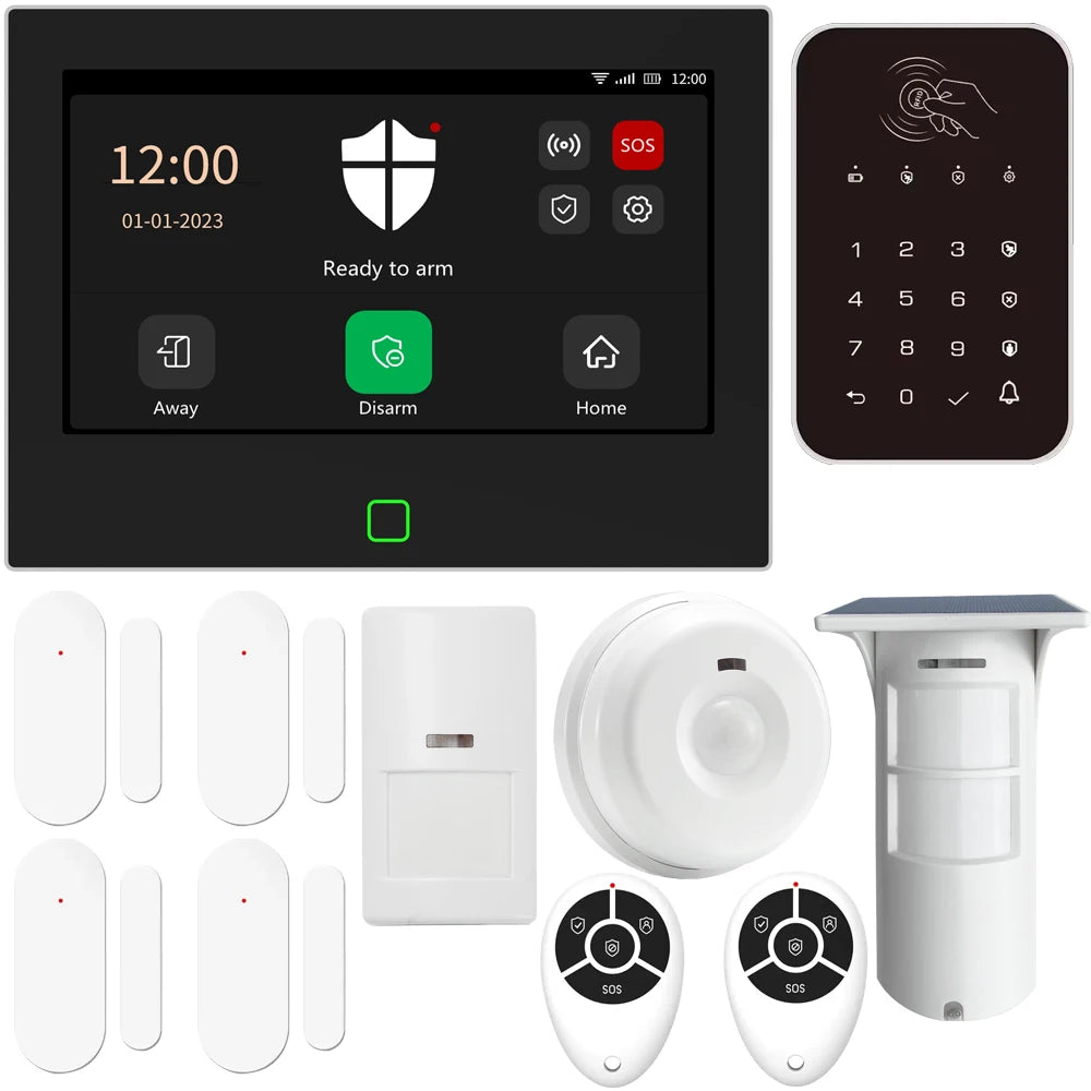 Tuya Smart GSM Wifi Home Alarms System for House Burglar Security