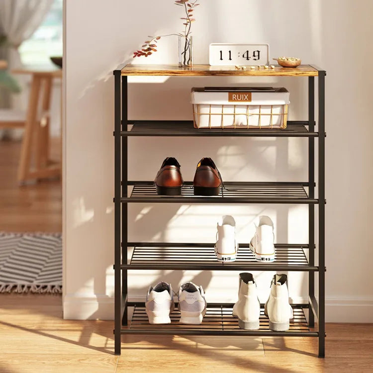High Quality Modern Metal Shoe Rack Storage Organizer 2/3/4 Layers Easy to Assemble