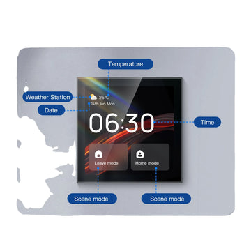 Alexa Smart Home Dashboard Panel Touch Screen TUYA Smart Home Devices Integration ALEXA Speaker Built-in Alexa Acho Dot