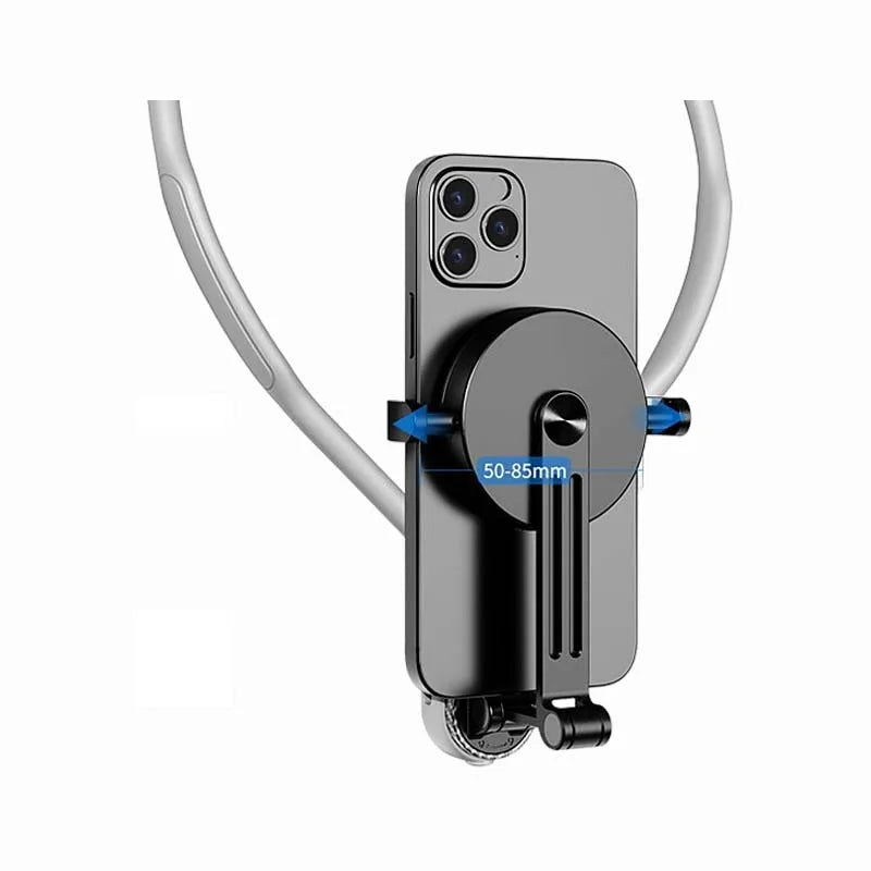 Hot Selling Smartphone Magnetic Neck Holder Mount Silicone Material Customizable Colors for Any Device