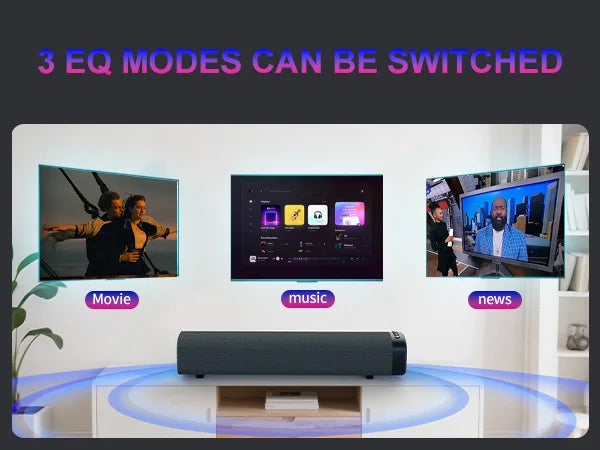 Nobel for Bluetooth Soundbar with Royal & Woofer USB Powered PC Speakers for Living Room Use