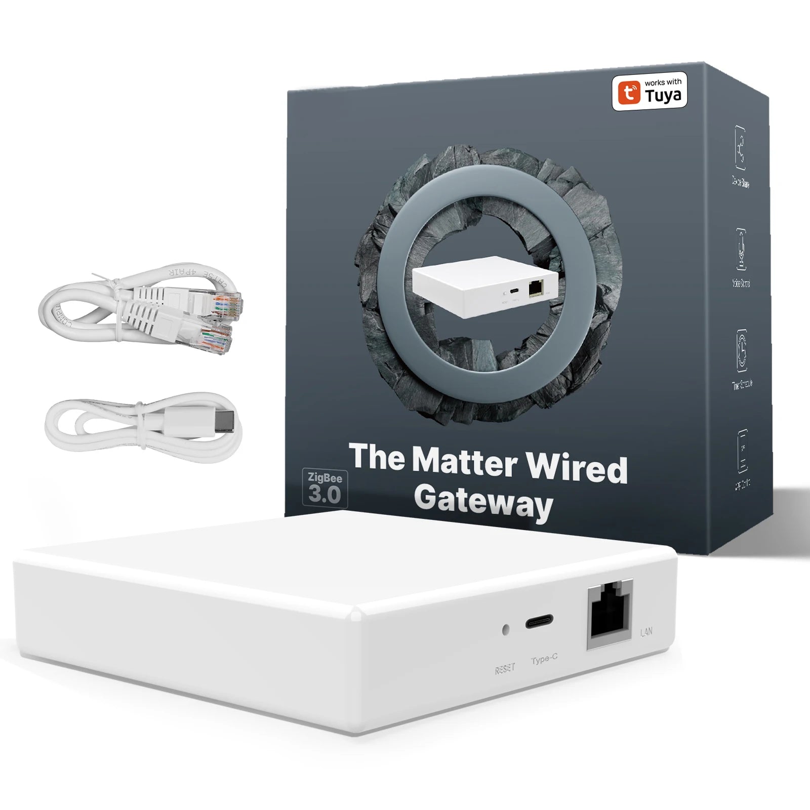 Tuya New Style Arrival Smart Home Automation Matter Zigbee Wired Gateway Control Smart Home Devices