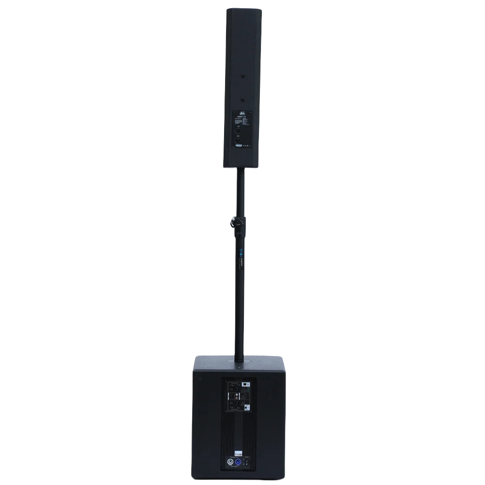Professional Audio DJ Column Speaker Set System 15 Inch Active Subwoofer Column Speaker System DSP Amplifier