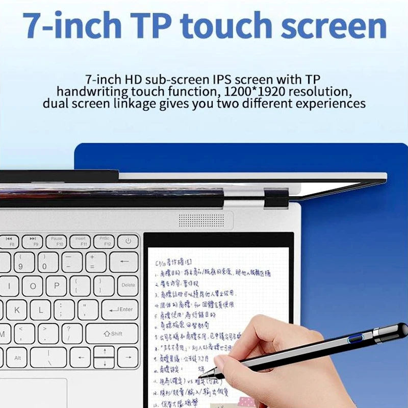 Hot Sale HL156D 15.6"+7" Double Screen Brand New Laptop Business Notebook Computer Touch Dual Two Screen Personal & Home Laptop