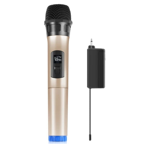 PULUZ Professional UHF Rechargeable Dynamic Wireless Microphone with LED Display