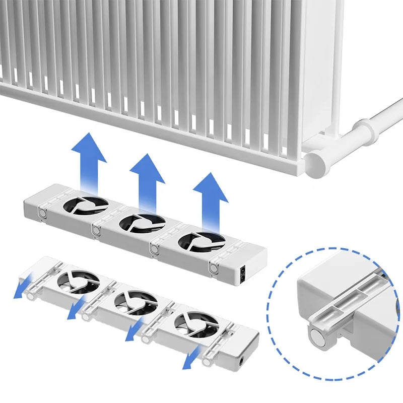 Eco-Friendly Thermostat CE ROHS Certified Smart Heat Boosting Ventilator Save Energy Cut Bills for Winter Home Cooling Fan