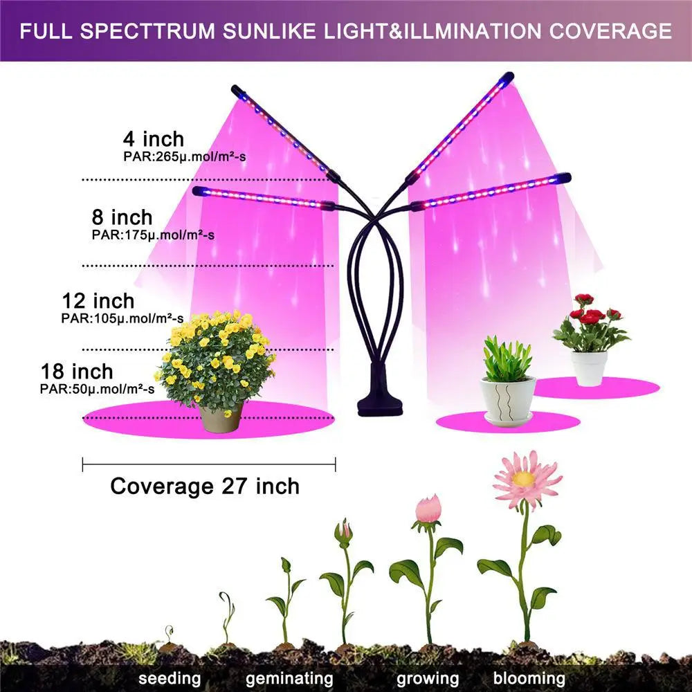 Top Quality Optional 1/2/3/4/5 Heads bar Led Grow Light Grow Light Led Strip Grow Lights for Indoor Plants Bloom