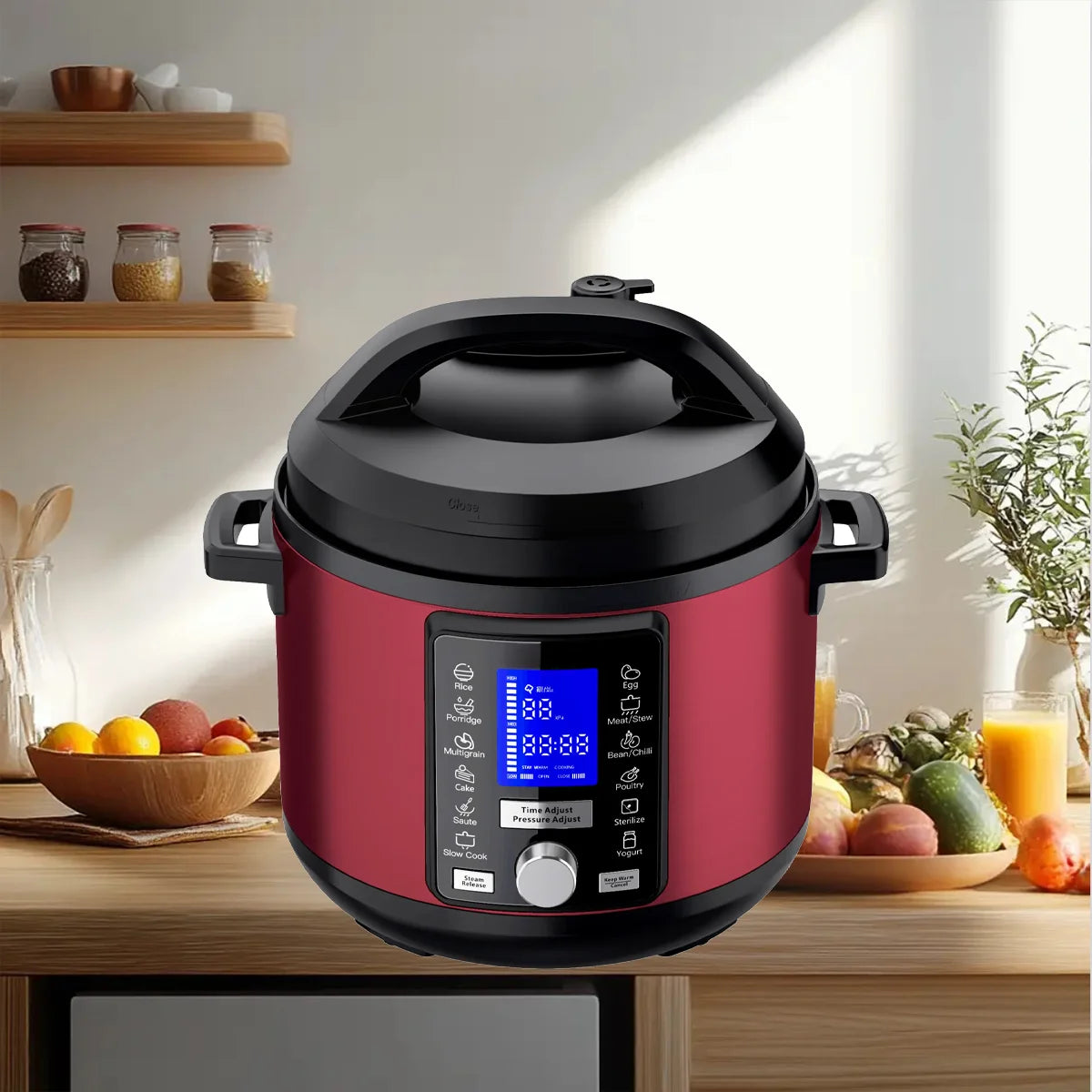 Kitchen Appliances Aluminium Electric Pressure Cooker Smart Overheat Protection Rice Cooker Instant Heat CookingPot Home Hotel