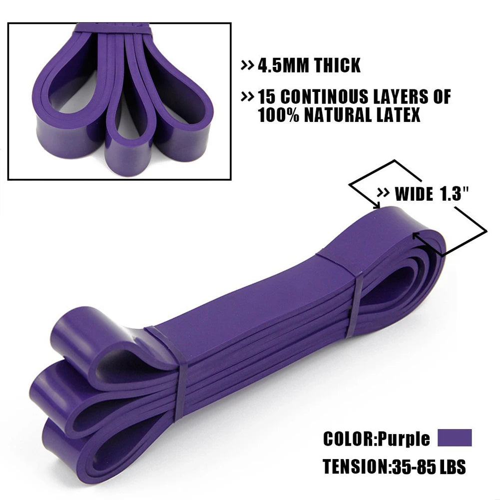 High Quality Thick Latex Rubber Gym Workout Exercise Bands Loop Pull up Assistant Resistance Fitness Bands Strength Training