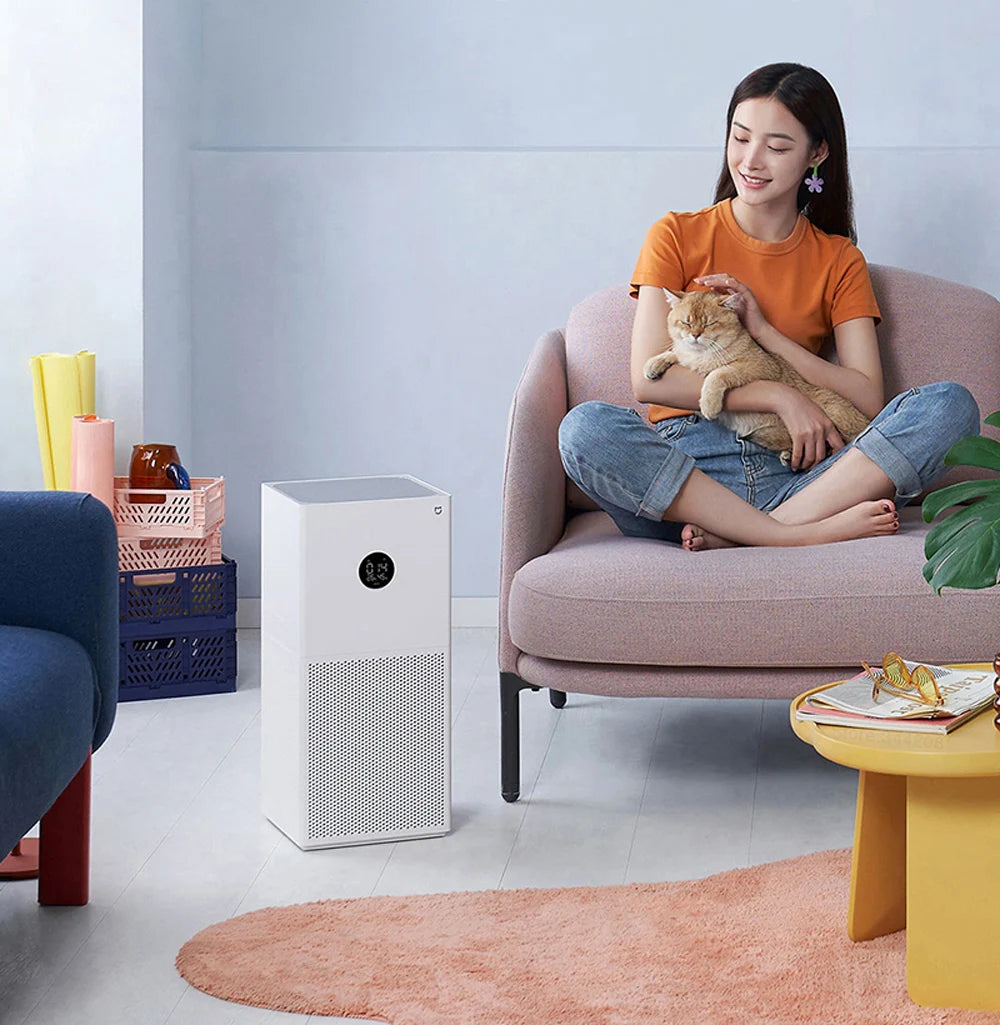 NEW MIJIA Smart Air Purifier 4 Lite LED Display Quadruple Purification Aldehyde Removal Home Air Ionizer 35.8dB(A) Low noise