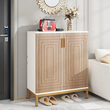US Local Shoe Cabinet, 20 Pairs Modern Shoe Storage Cabinet with Doors, 6-Tier Freestanding Entryway Shoe Organizer Rack