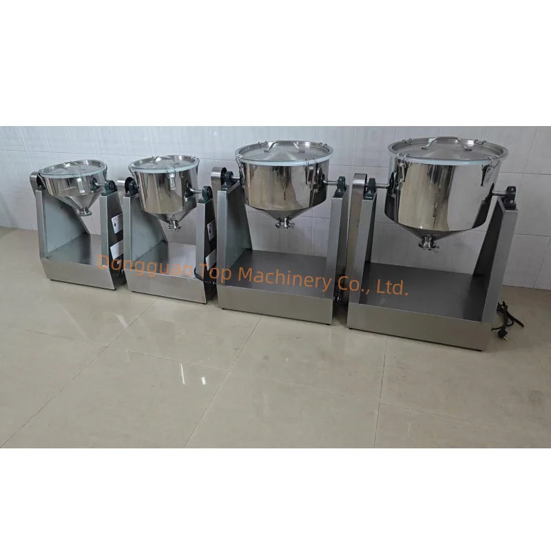 TOP 304 Material Stainless Steel Laboratory  Double Cone Mixer for Dry Powder Mixer for Powder Chemical Soap Powder Mixing