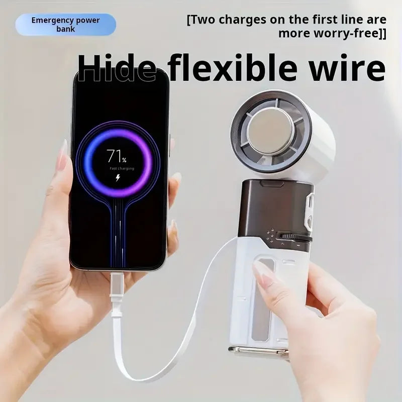 3-in-1 Foldable 15W Wireless Charger Desktop Charging Station with Power Bank for AirPods and Smart Watches