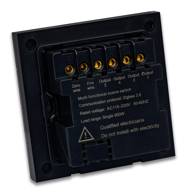 TIANLAI  F3-Pro Zigbee Wireless Luxucry Remote Control Smart Home Light Touch Screent Switch