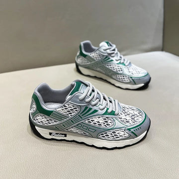 Trendy Men's Casual Shoes for Spring Breathable and Soft Soled with Lace-Up Closure Personalized Design