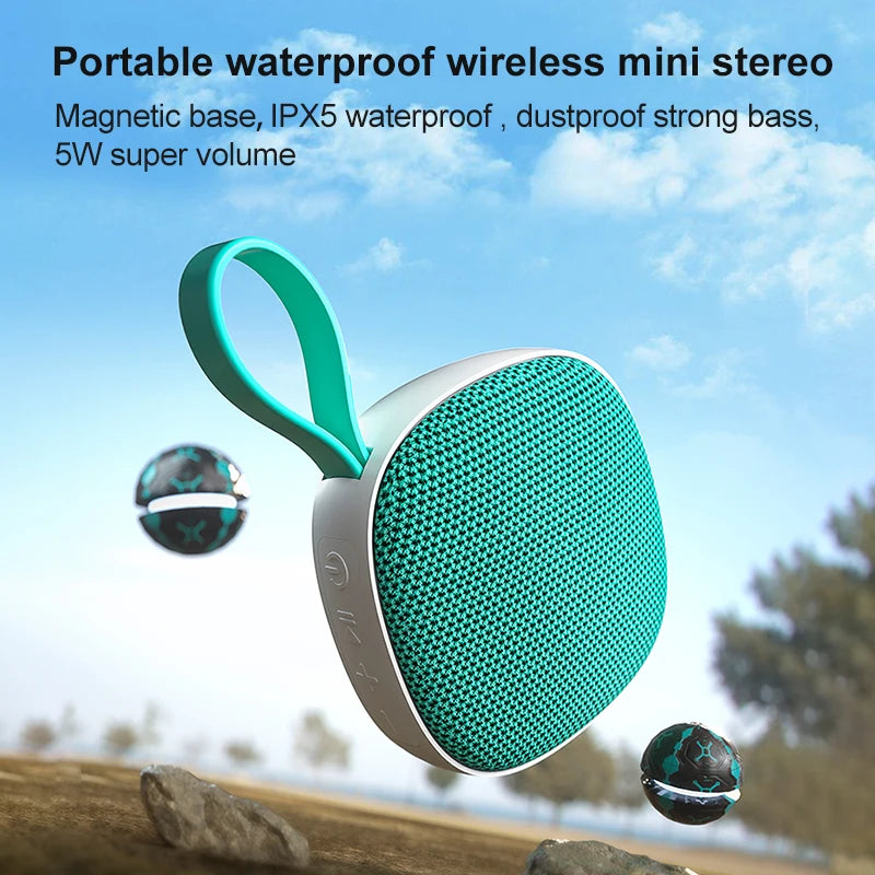 New Arrival Cheapest Mini Portable Bluetooth Speakers Subwoof Speaker Box  Outdoor Bluetooth Speaker With Strong Magnet