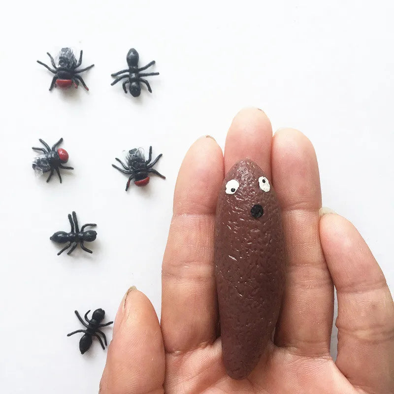 Funny Gadgets Artificial Stool Shape Unique Toys Scary Cute Miniature Brown Shit Shape 3D Hilarious Toys for Kids