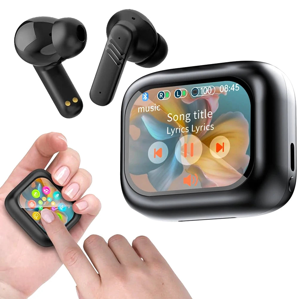 LX-10 Active Noise Cancelling True Wireless Stereo TWS Earphones Headphones Smart Full Touch Screen Earbuds