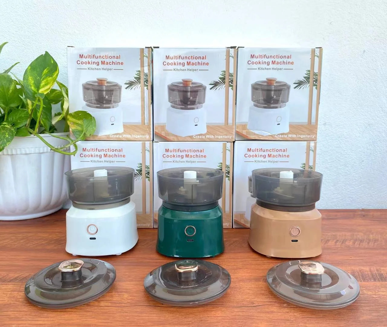 2024 New Arrival Portable Food Fruit Mixer Meat Grinders Processor Battery Operated for Household Use