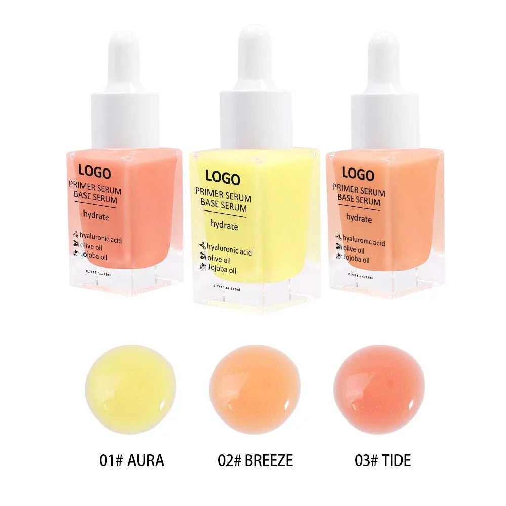 Custom Private Label Mineral Liquid Primer Serum for All Skin Types-Mattify Pore Minimizer & Hydrating Makeup Base 20ml