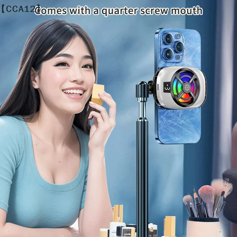 Portable Phone Stand Smart Cooler Adjustable Cooler Game Compatible with All Mobile Phones a Powerful Heat Dissipation Device