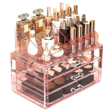 Cosmetics Beauty Supplies Acrylic Makeup Box Lipstick Jewelry Hair Accessories Makeup Brush Organizer Storage with Drawers